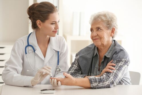 Diabetes and diabetes doctors and sick